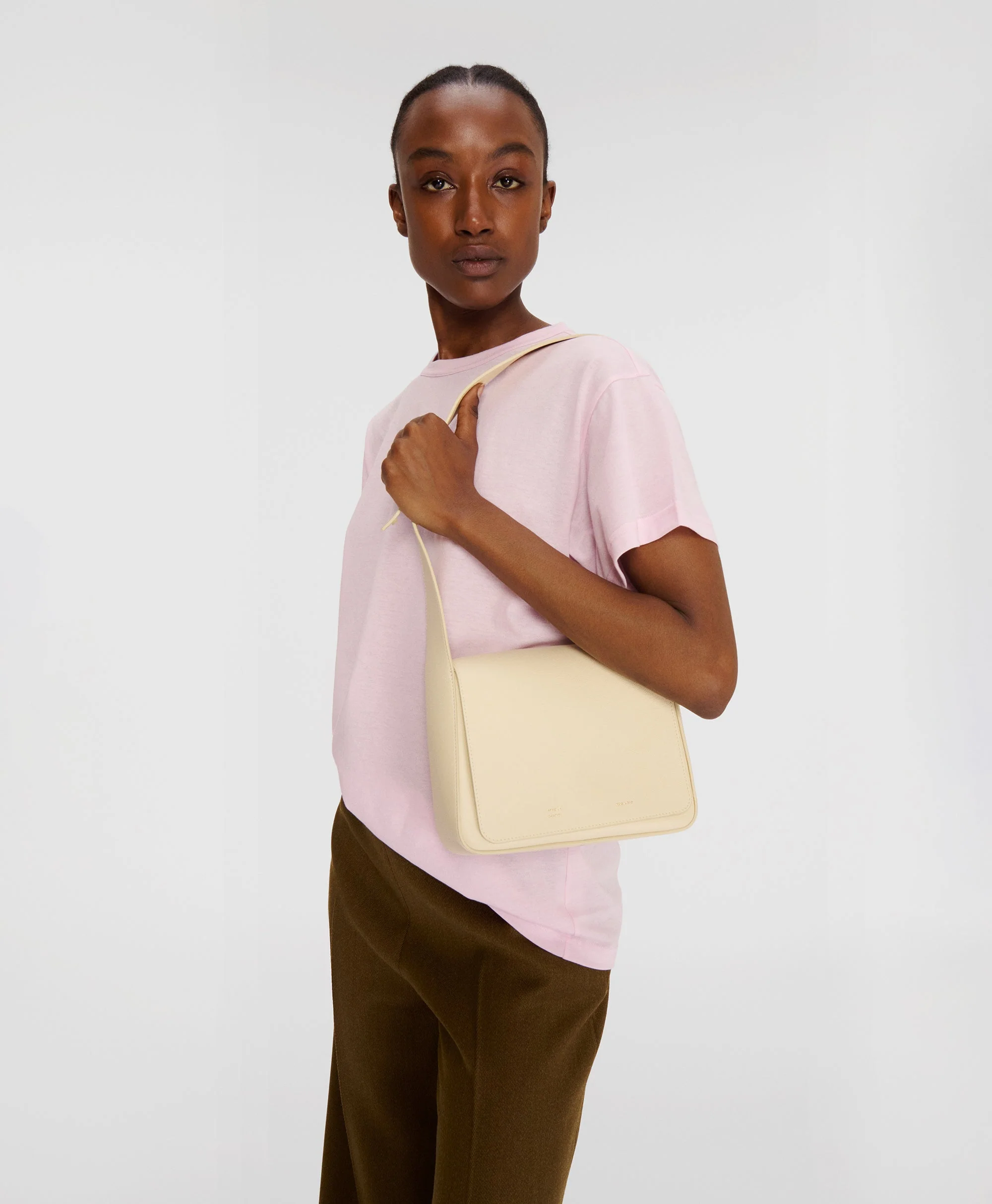 Box Shoulder Bag - Khaki/Black - Image 5