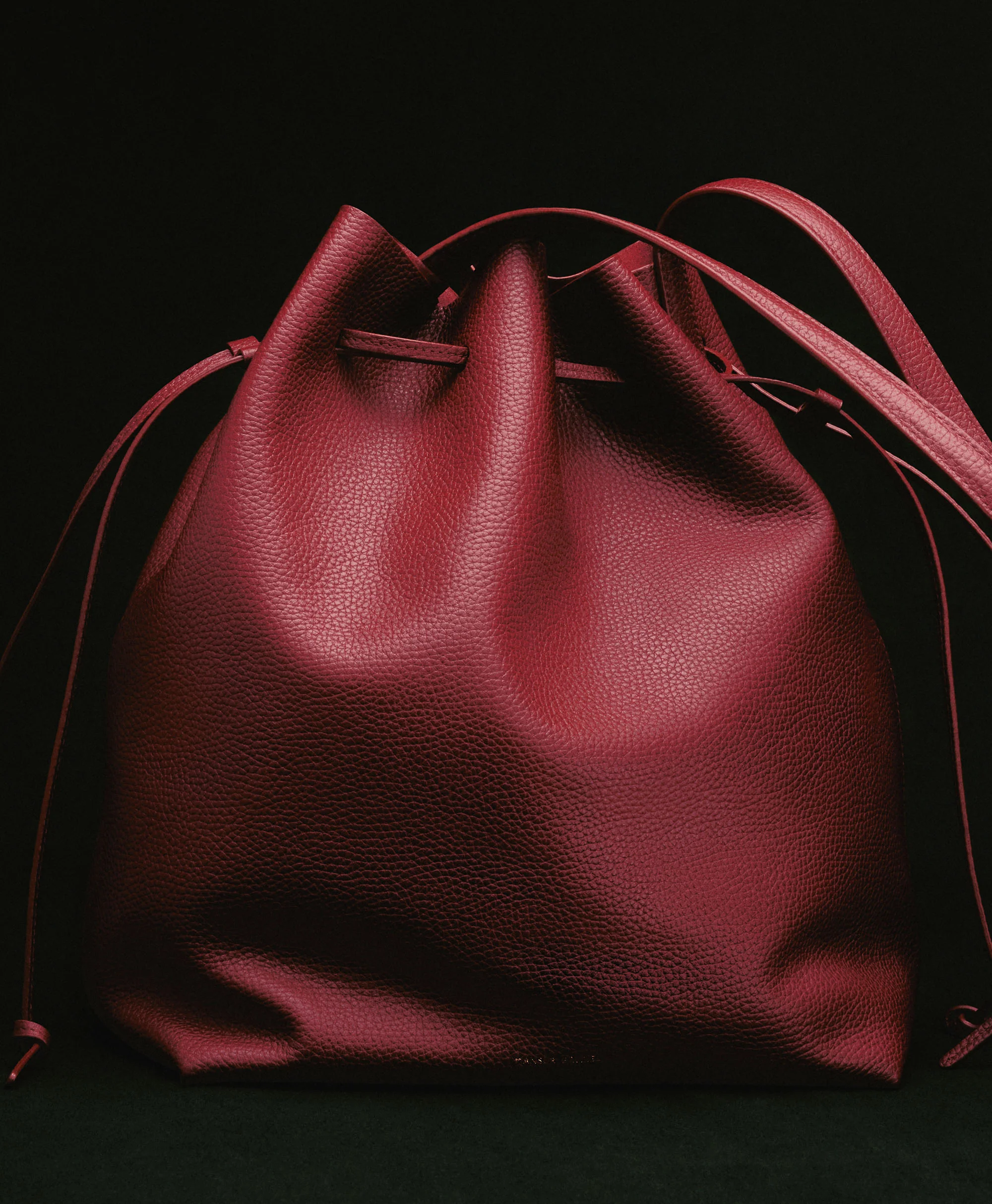 Drawstring Cabas - Oxblood - Image 7