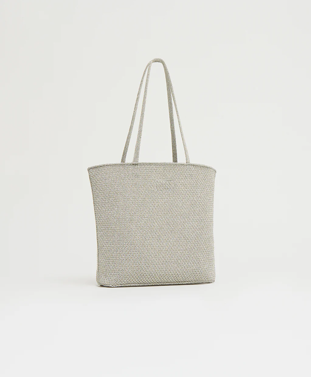 Knit Filo Tote - Silver Knit - Image 3
