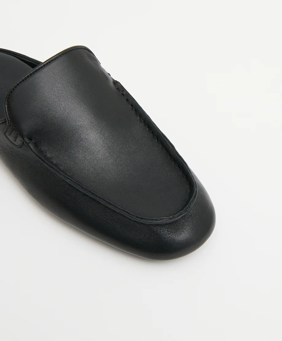 Moccasin Mule - Black - Image 4