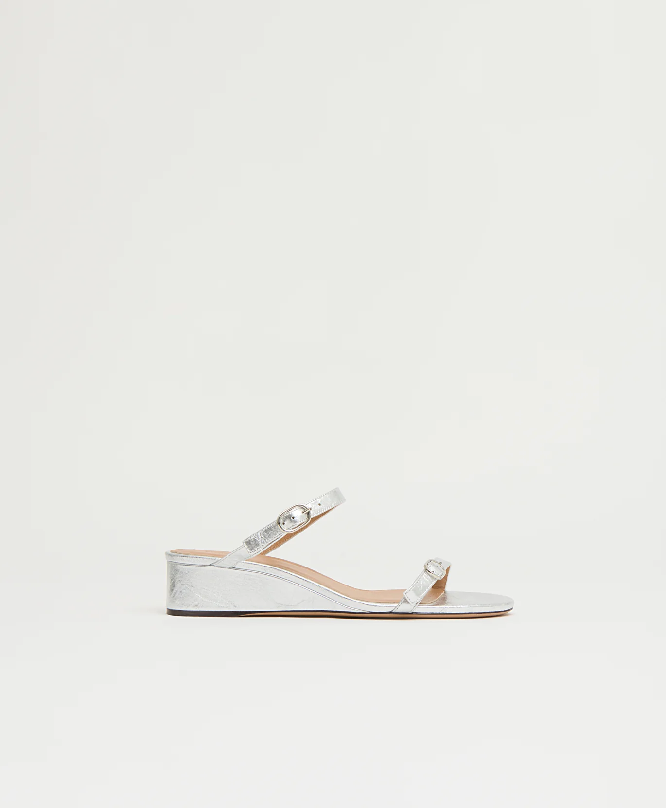 Zeppa Sandal - Crinkled Silver
